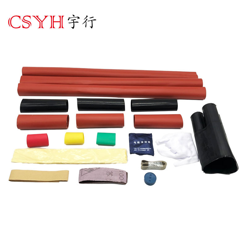 10-35Kv Heat Shrinkable Cable Accessories Terminal Head Three-Core Single-Core Indoor and Outdoor Insulating Sleeve Heat Shrinkable Insulating Terminal