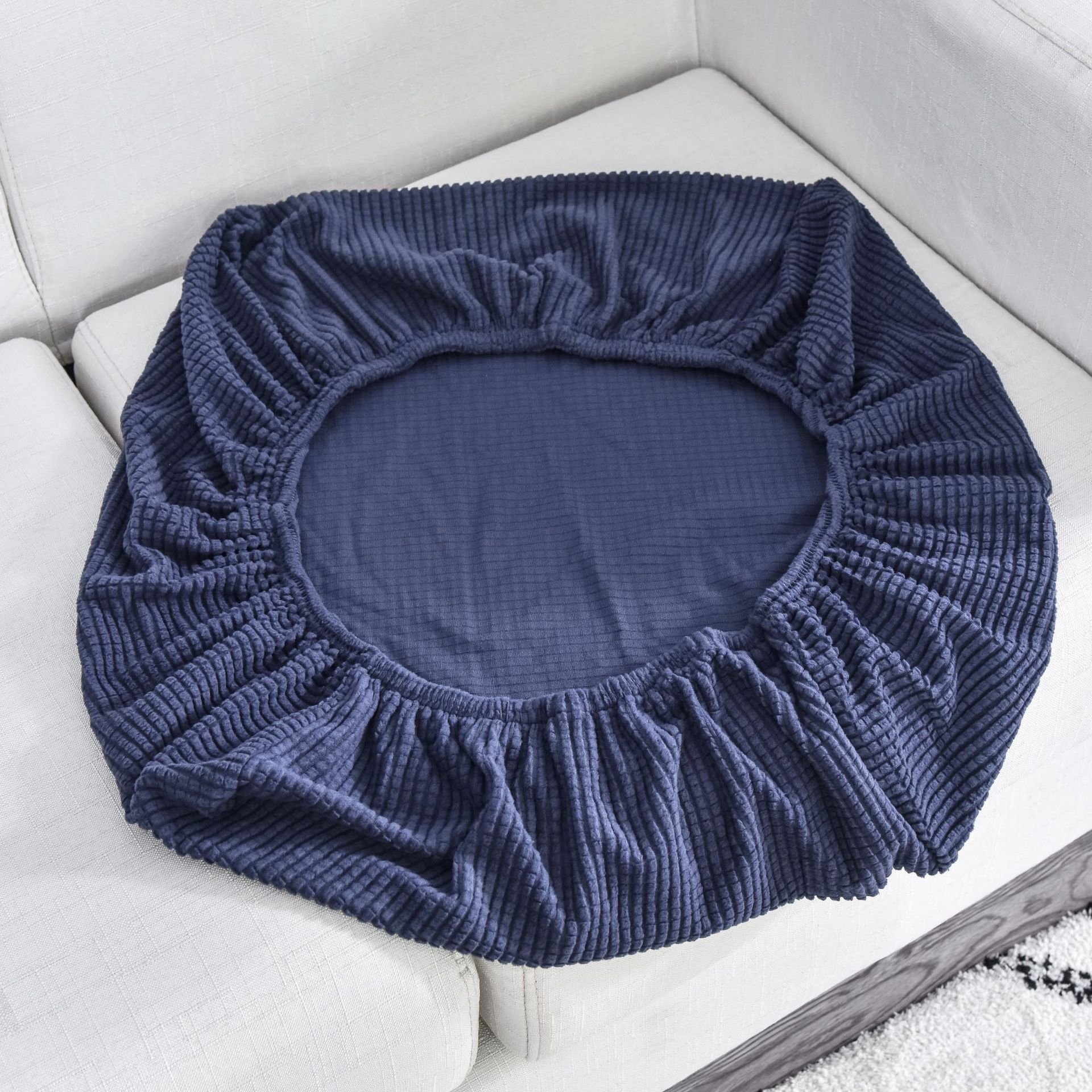 Corn Velvet Sofa Cushion Cover Pure Color Simple Bean Bag Cover Four-Season Universal Sofa Cover Single and Double Combination