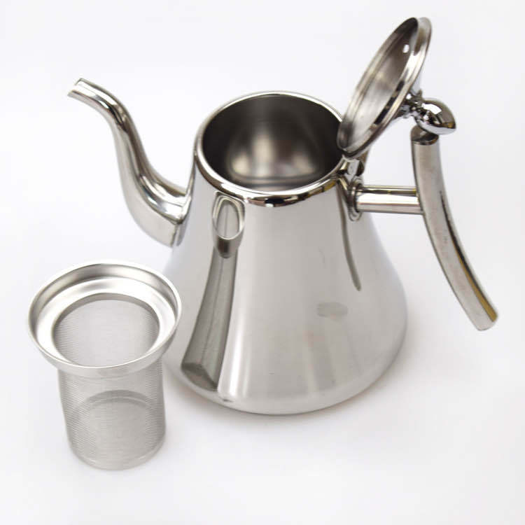 Thickened Stainless Steel Kettle Cascade Kettle with Strainer Boiling Water Tea Kettle Cold Kettle Hotel Restaurant Restaurant Special Wholesale