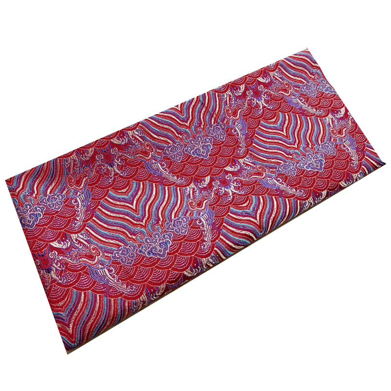 150 imitation three-five wave pattern brocade fabric cheongsam Tang costume stage clothing fabric packaging brocade box brocade cloth