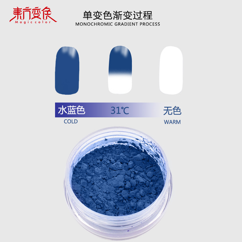 Temperature-changing Powder, Temperature-sensitive Color-changing Powder, Hand-temperature Touching Color-changing, Color-changing, 31 Degrees, Thermal Material, 10g