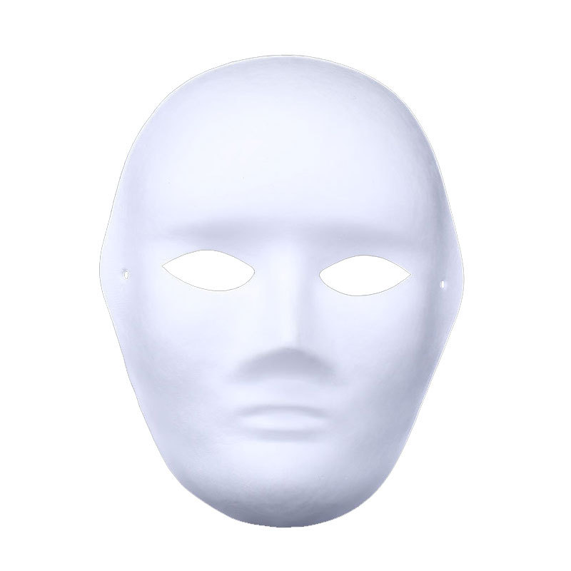 White Pulp Mask Peking Opera Face DIY Blank Children Hand-painted Men and Women Horse Spoon Cat Fox Cross-border Wholesale