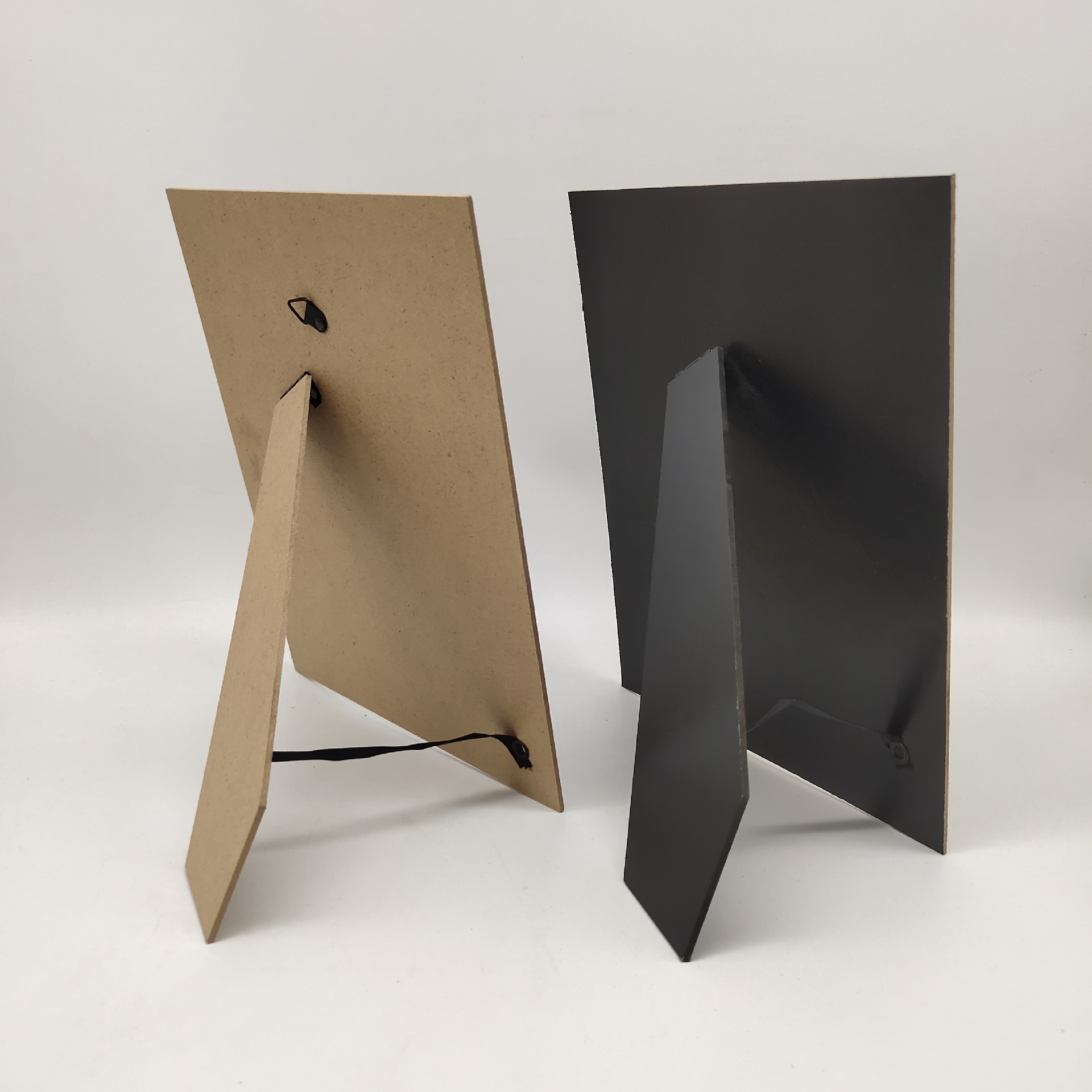 Factory wholesale moisture-proof photo frame back panel primary color black paper flocking 7 inch 8 inch 10 inch 16 inch A4 photo frame back panel