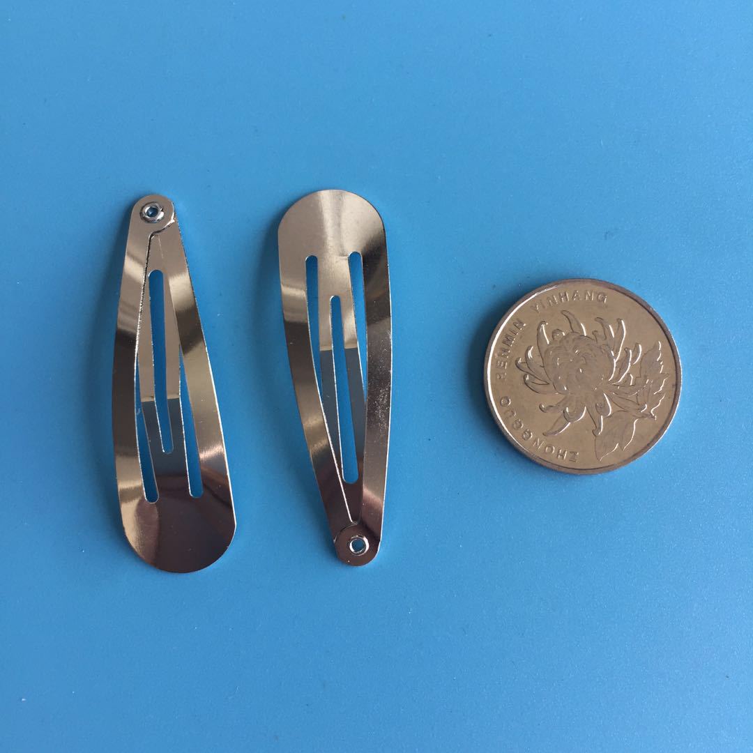 3-10CM metal water drop BB clip children's hairpin handmade DIY headwear accessories manufacturers supply bow hairpin