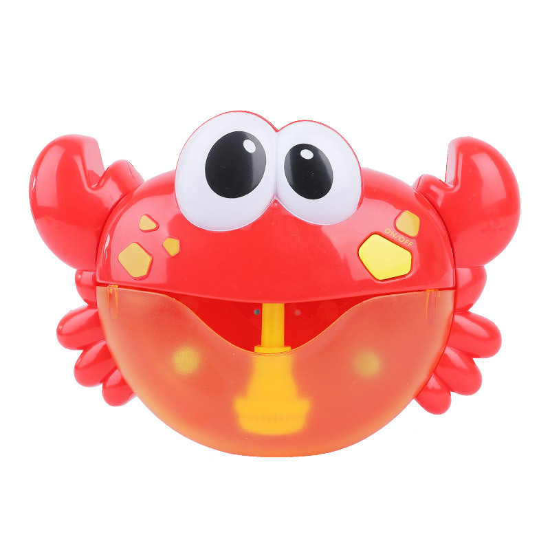 TikTok Internet Popular Explosions Frog Crab Bubble Spitting Machine Children's Bathroom Electric Music Bath Play Bath Toy
