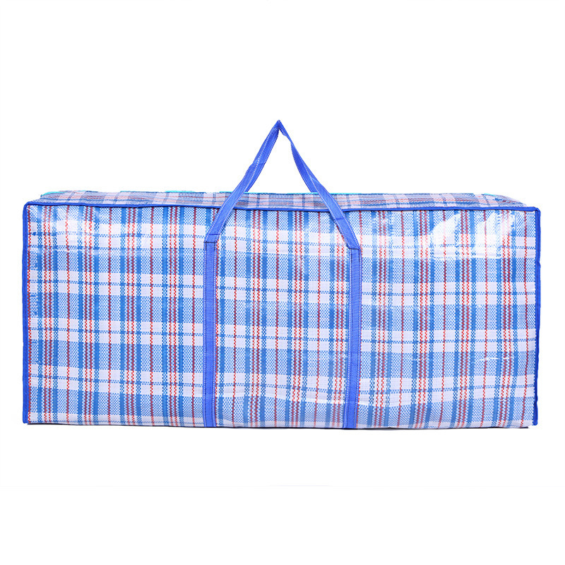 Cross-Border Wholesale Moving Bag Large Capacity Thickened Plaid Packing Bag Laminated Storage Bag Quilt Woven Bag Can Be Shipped on Behalf of