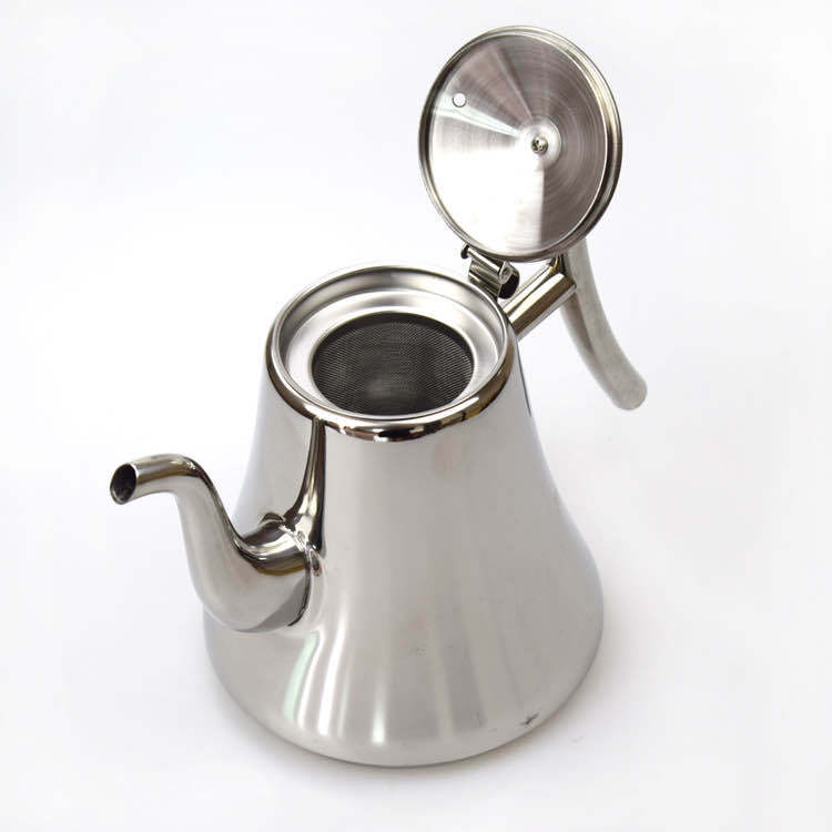 Thickened Stainless Steel Kettle Cascade Kettle with Strainer Boiling Water Tea Kettle Cold Kettle Hotel Restaurant Restaurant Special Wholesale