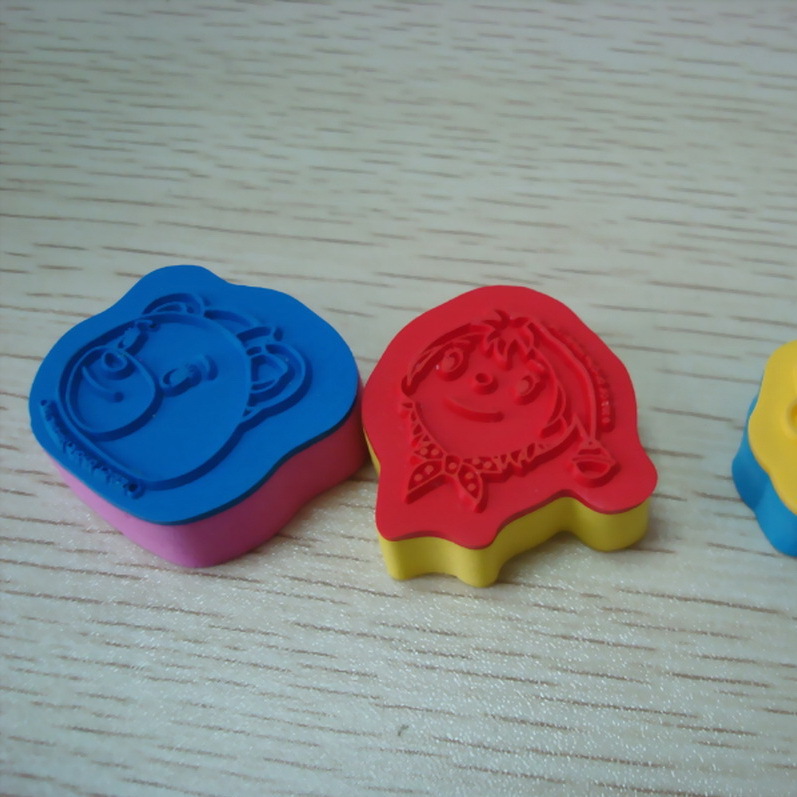 Fine Pattern Environmental Protection Rubber EVA Seal Creative Graffiti DIY Children Cartoon Seal Sponge Seal