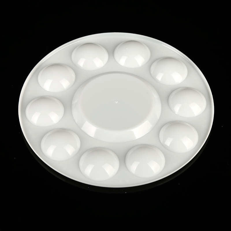 Supply 17cm palette round palette 11 grid watercolor palette children's painting plate nail gouache