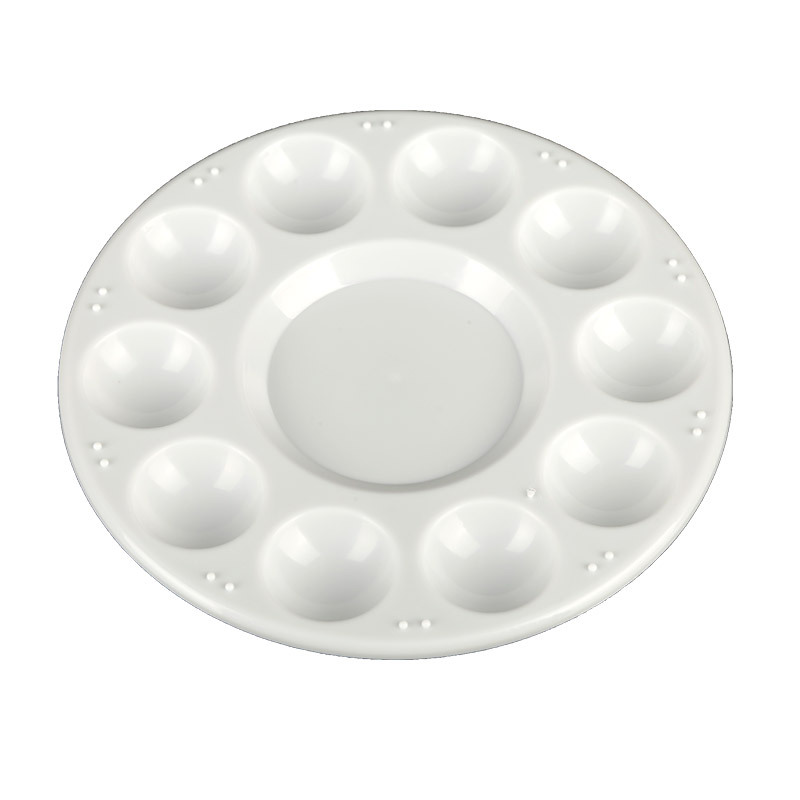 Supply 17cm palette round palette 11 grid watercolor palette children's painting plate nail gouache