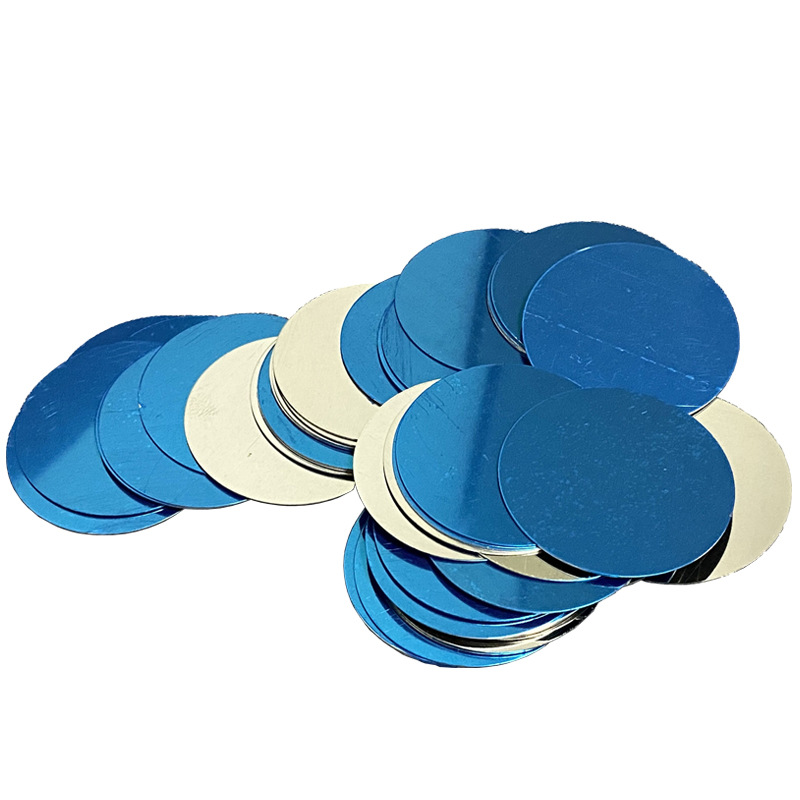 Blue protective film iron sheet round square stainless steel lead Magnet Sheet with film no film glue factory wholesale