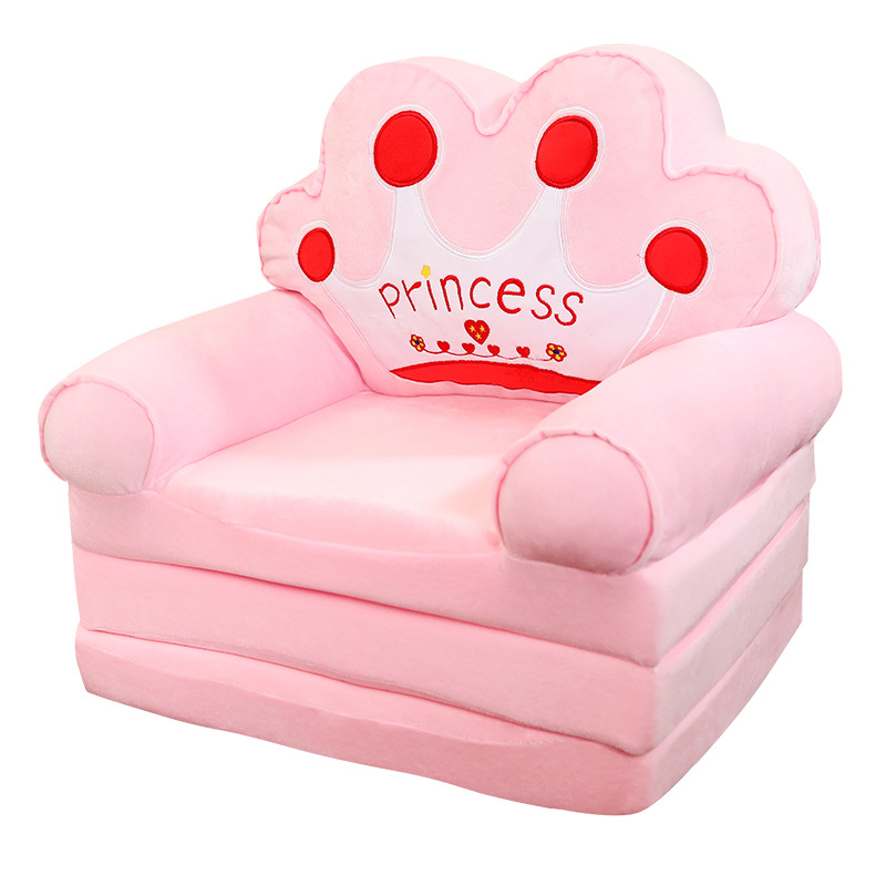 Children's Cute Cartoon Foldableing Small Sofa Girl Princess Baby Toddler Reading Area Tatami Lazy Seat Stool