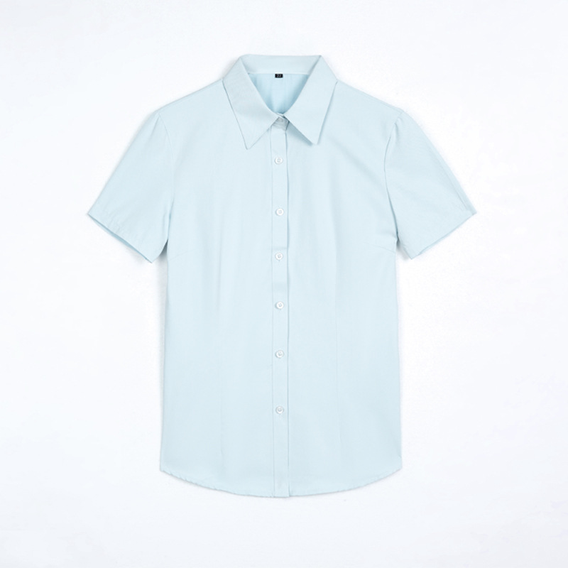 Business enterprise work clothes professional shirt custom logo short sleeve tooling slim fit professional shirt custom wholesale