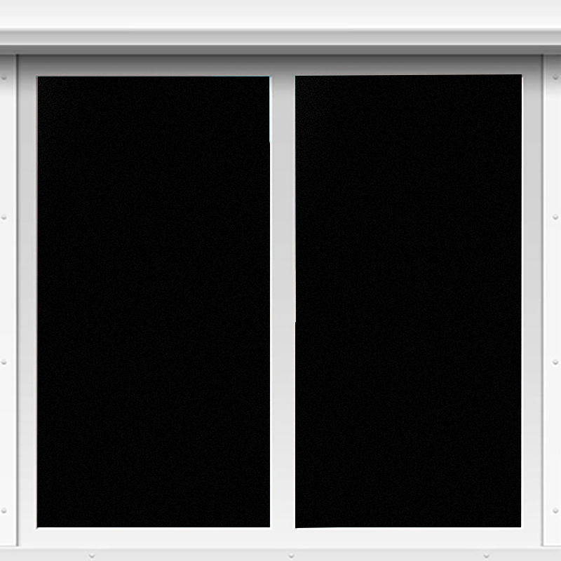 Thickened Black Glass Film Window Sticker Shading Heat Insulation Film Household Waterproof Light-blocking Glass Sticker