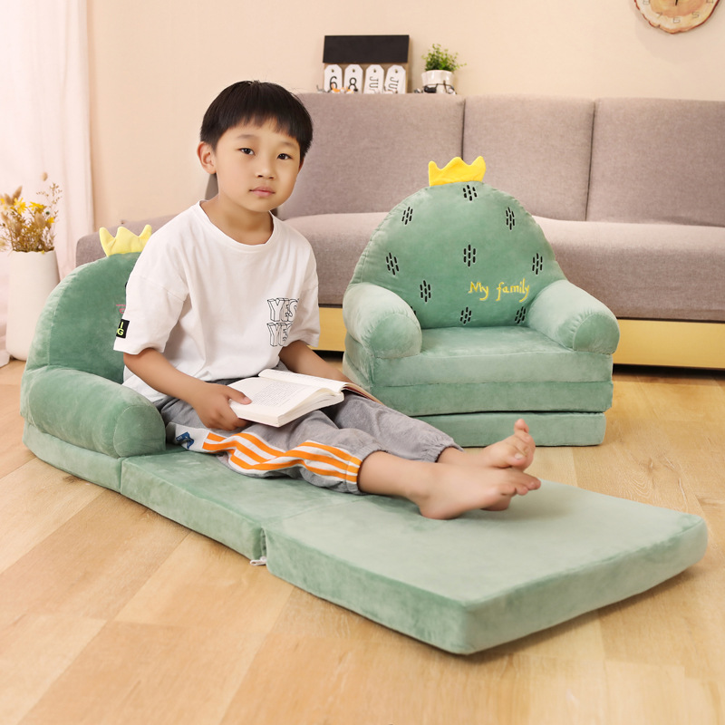 Children's Cute Cartoon Foldableing Small Sofa Girl Princess Baby Toddler Reading Area Tatami Lazy Seat Stool