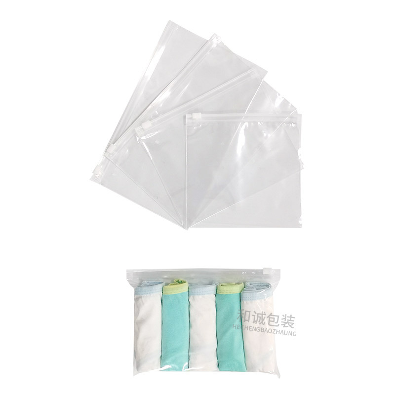 Pe Transparent Underwear Packaging Bag Small Ziplock Bag Jewelry Sock Storage Bag Clothing Plastic Zipper Bag Printing
