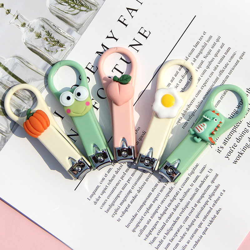 Creative Cartoon Nail Clipper Student Folding Nail Clipper Cute Portable Nail Clipper Small Nail Clipper