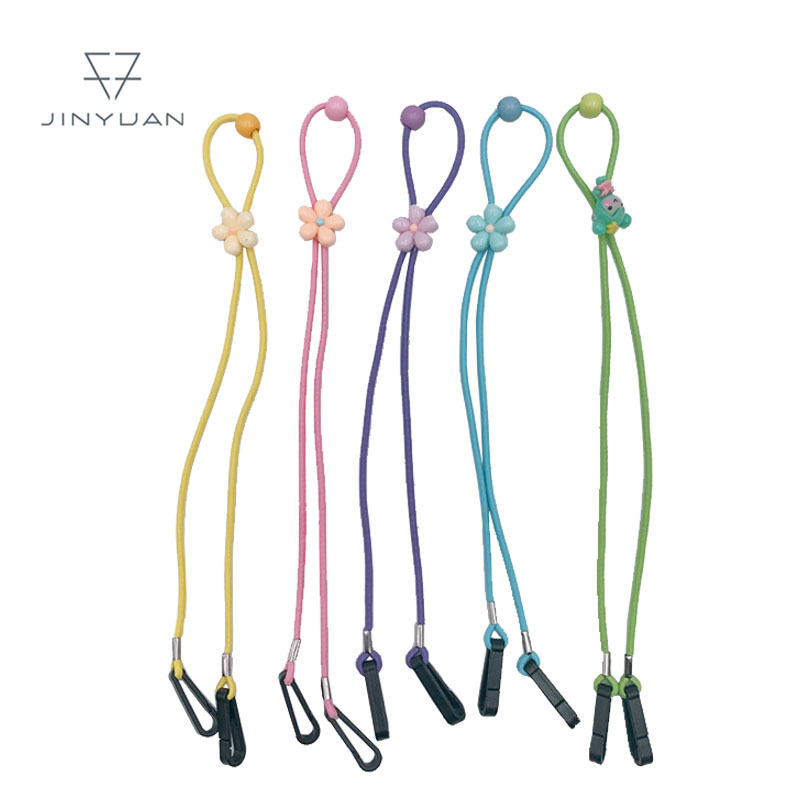 Веревка для детских очков, маленькая цветочная цепочка, антискользящая, антиутратная, веревка для маски, аксессуары для маски, шнурок для маски