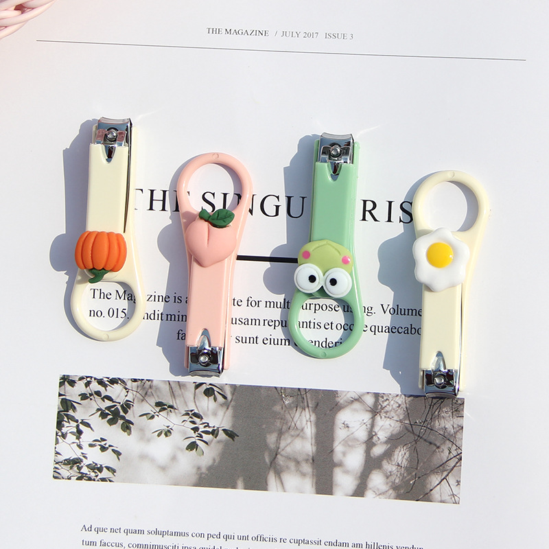 Creative Cartoon Nail Clipper Student Folding Nail Clipper Cute Portable Nail Clipper Small Nail Clipper