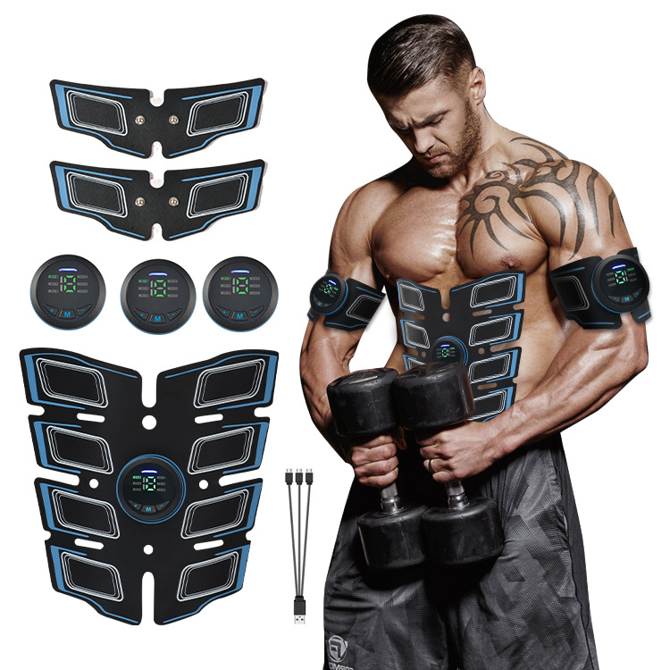 EMS Fitness Instrument Abdominal Muscle Training Abdominal Muscle Stimulator Fitness Belt Abdominal Muscle Sticker Home Fitness Equipment