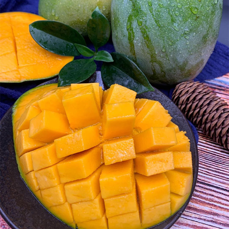 [Panzhihua Kate Mango Big Face Mango] Seasonal Fresh Fruit 5kg Whole Box Non-Large Green Mango Dropshipping