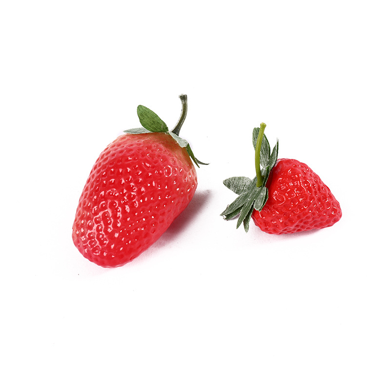 Simulated Fruit Plastic Strawberry Raspberry Pvc Strawberry Slice Props Decoration Kidsren's Model Home Party Decoration