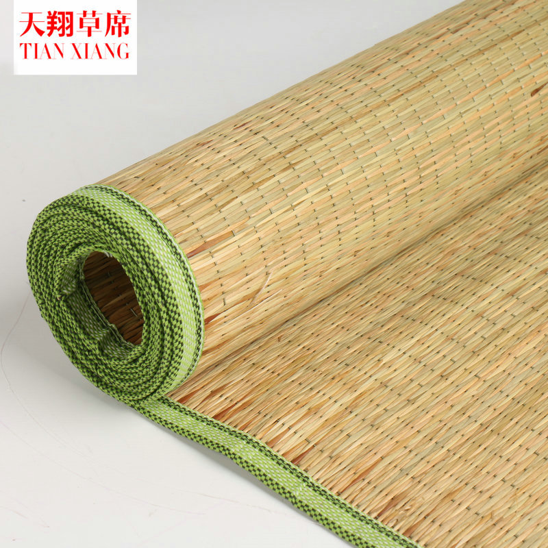 Обычный соломяный мат, летний, портативный, двусторонний, для студентов и детей