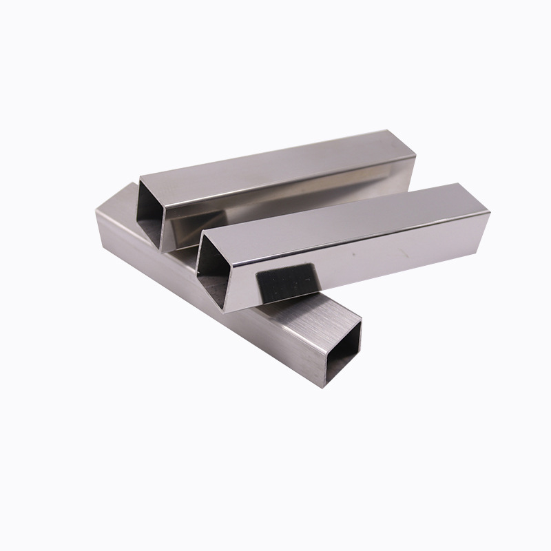 Wholesale 304 Stainless Steel Square Tube Bright Square Tube 50*5 Rectangular Tube 201 Square Steel Tube Laser Cutting and Processing