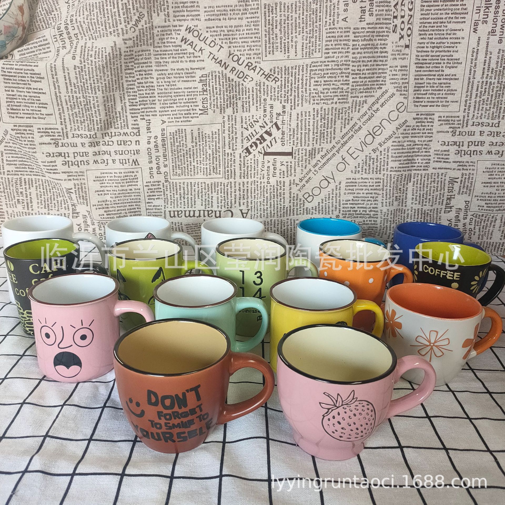 Ceramic Cup Mug Large Capacity Water Cup Court Style Coffee Cup Cute Milk Cup Couple Cup
