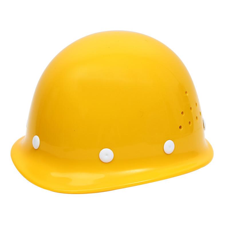 Construction site thickened anti-smashing helmet construction labor protection breathable safety helmet manufacturers printing glass fiber reinforced plastic safety helmet