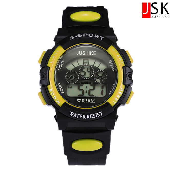 Children's student electronic watch big small size calendar week alarm clock hour night light