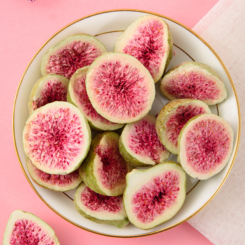 Delicious Big Bag Freeze-Dried Fig Ready-To-Eat Fruit Crisp Extra Large 250g Dehydrated Dried Fig Bulk Snack Batch