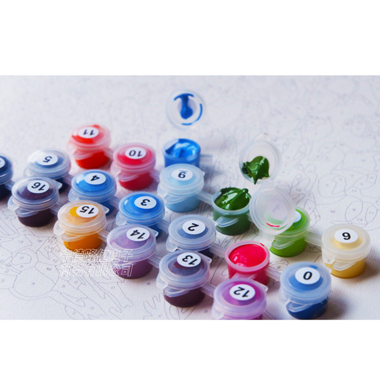 Factory wholesale digital oil painting DIY living room decorative painting frameless combination frame stretched good inner frame cross-border one wholesale