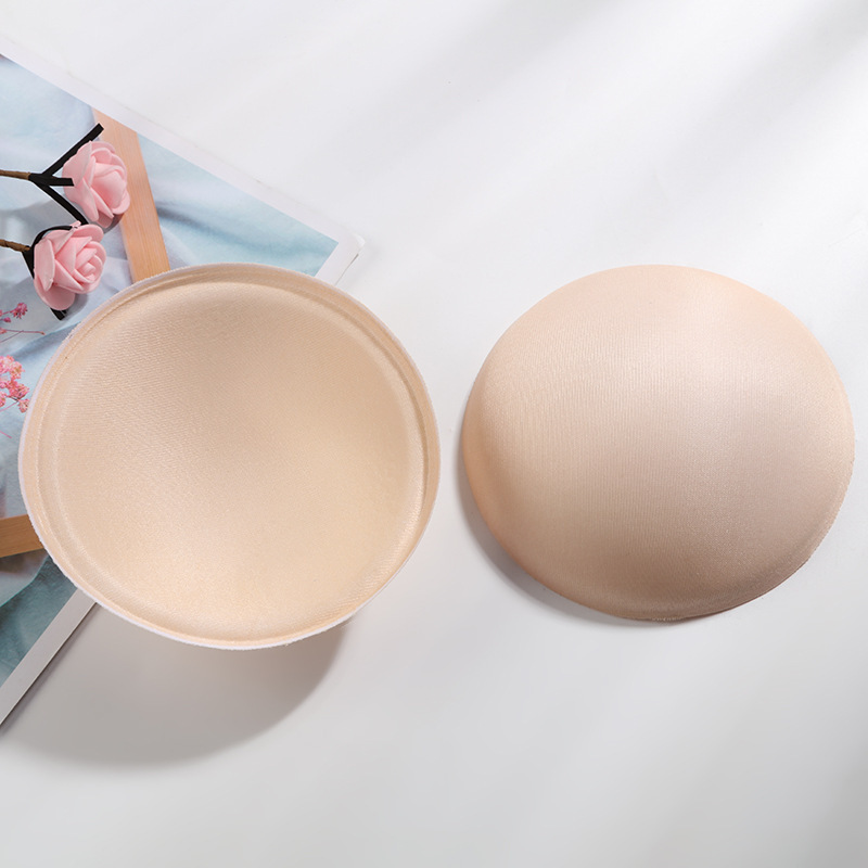 Manufacturer's Hard Cotton Round Cup Bra Intimates Molded Cup Yoga Wear Sponge Insert Breast Pad Bra Round Bra Cup