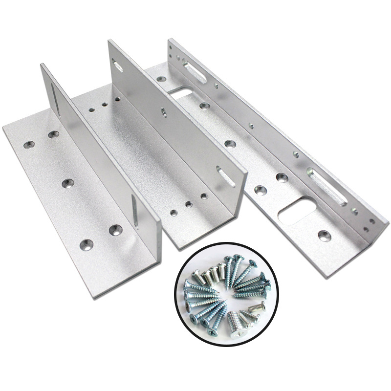 Access control ZL bracket 280KG magnetic lock bracket universal access control lock door clip U clip L bracket access control bracket