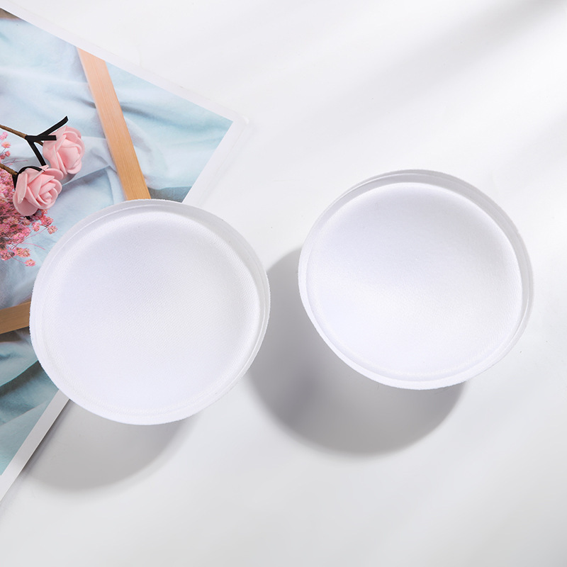 Manufacturer's Hard Cotton Round Cup Bra Intimates Molded Cup Yoga Wear Sponge Insert Breast Pad Bra Round Bra Cup