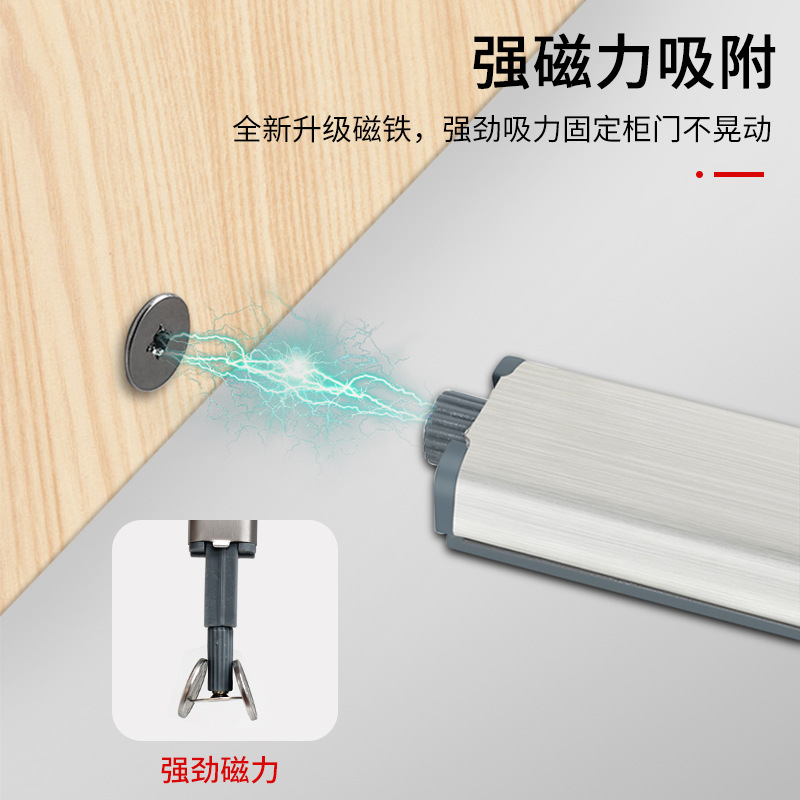 Wardrobe door double-opening cabinet door rebound device handle-free cabinet door panel door opening press rebound device door switch self-rebound device