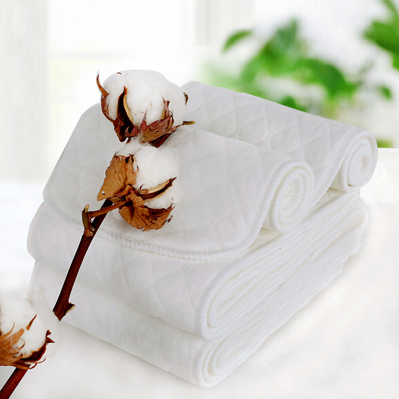 Cross-border newborn baby products sunshine chrysanthemum six-layer White ecological quilted diapers baby diapers washable fast suction