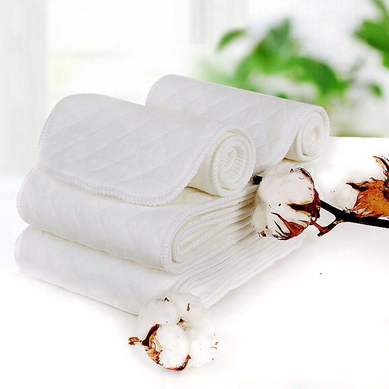 Cross-border newborn baby products sunshine chrysanthemum six-layer White ecological quilted diapers baby diapers washable fast suction