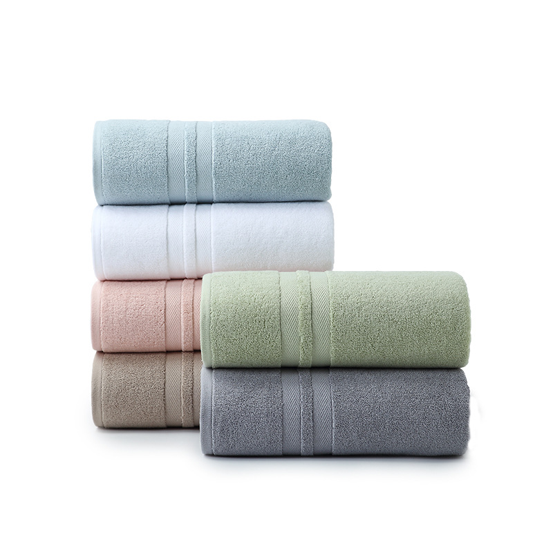 Hotel cotton bath towel 500gsm towel 140g thick bath towel multi-color absorbent soft embroidery company logo