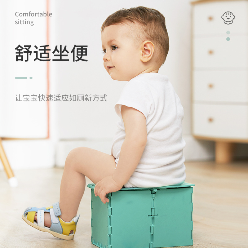 Children's Car Foldableing Toilet, Portable Toilet, Baby Toilet, Infant and Toddler Comfortable Toilet Wholesale