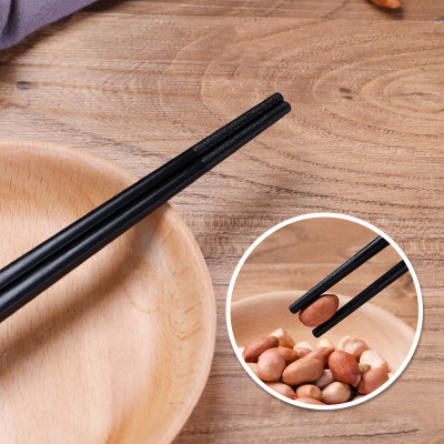 Chopsticks Alloy Chopsticks Jinfu 24cm Chopsticks High Temperature Resistant Non-Moldy Non-Slip Chopsticks Hotel Commercial Kitchen Household Chopsticks