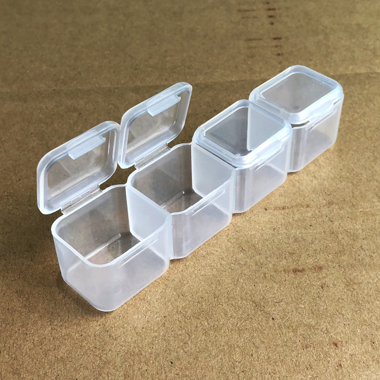 Four-grid small box Diamond painting storage box drill box Square drill round point drill box sub-drill box factory direct foreign trade box