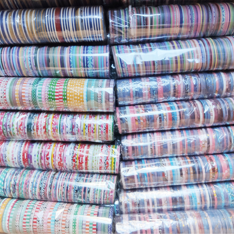 Бумажный скотч линия утечки рулонная лента декорация разделенный дневник граница 3MM скотч TikTok подарочная реклама