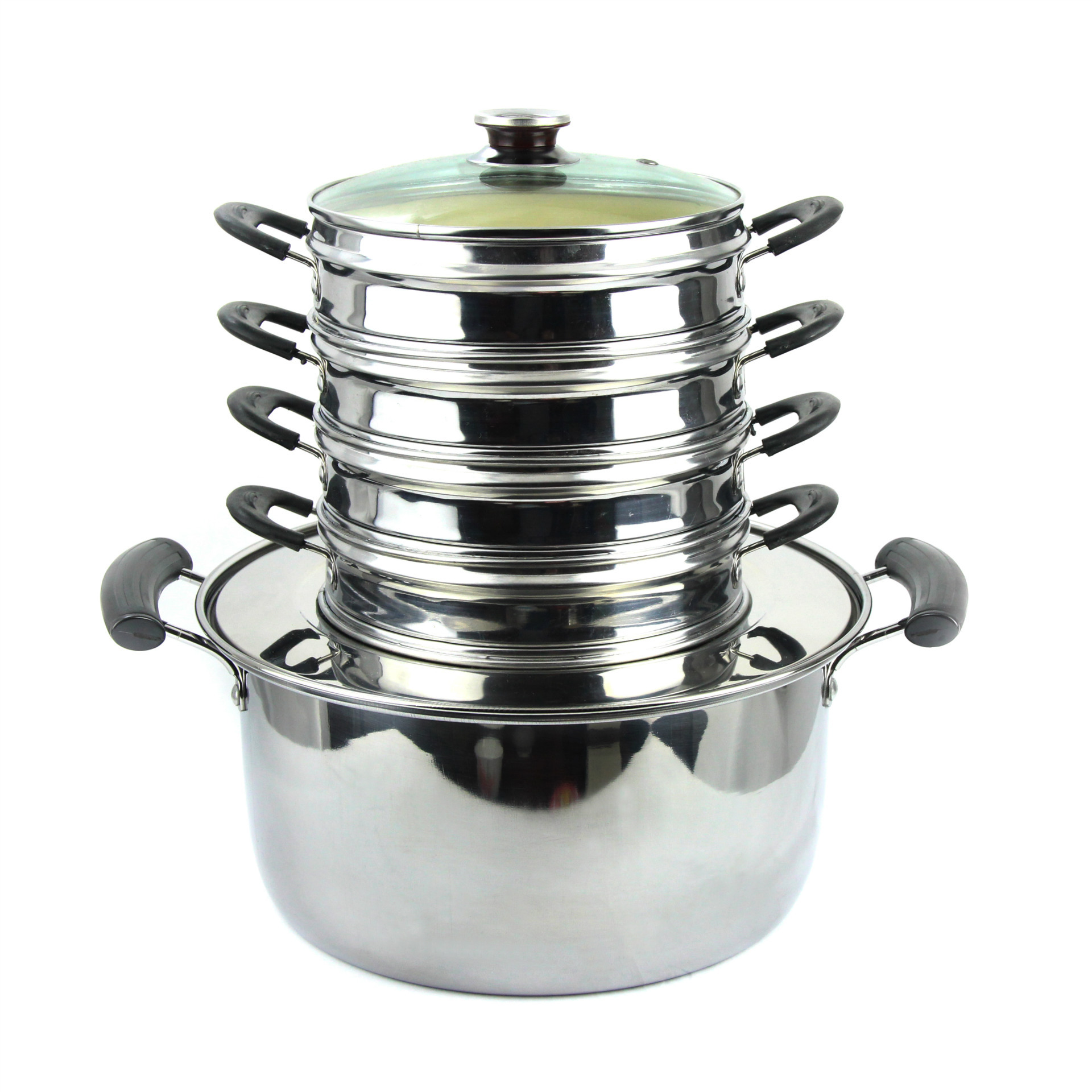Stainless steel commercial steamer bamboo steamer commercial steamer stainless steel small steamer steamer large for Shaxian snack bar