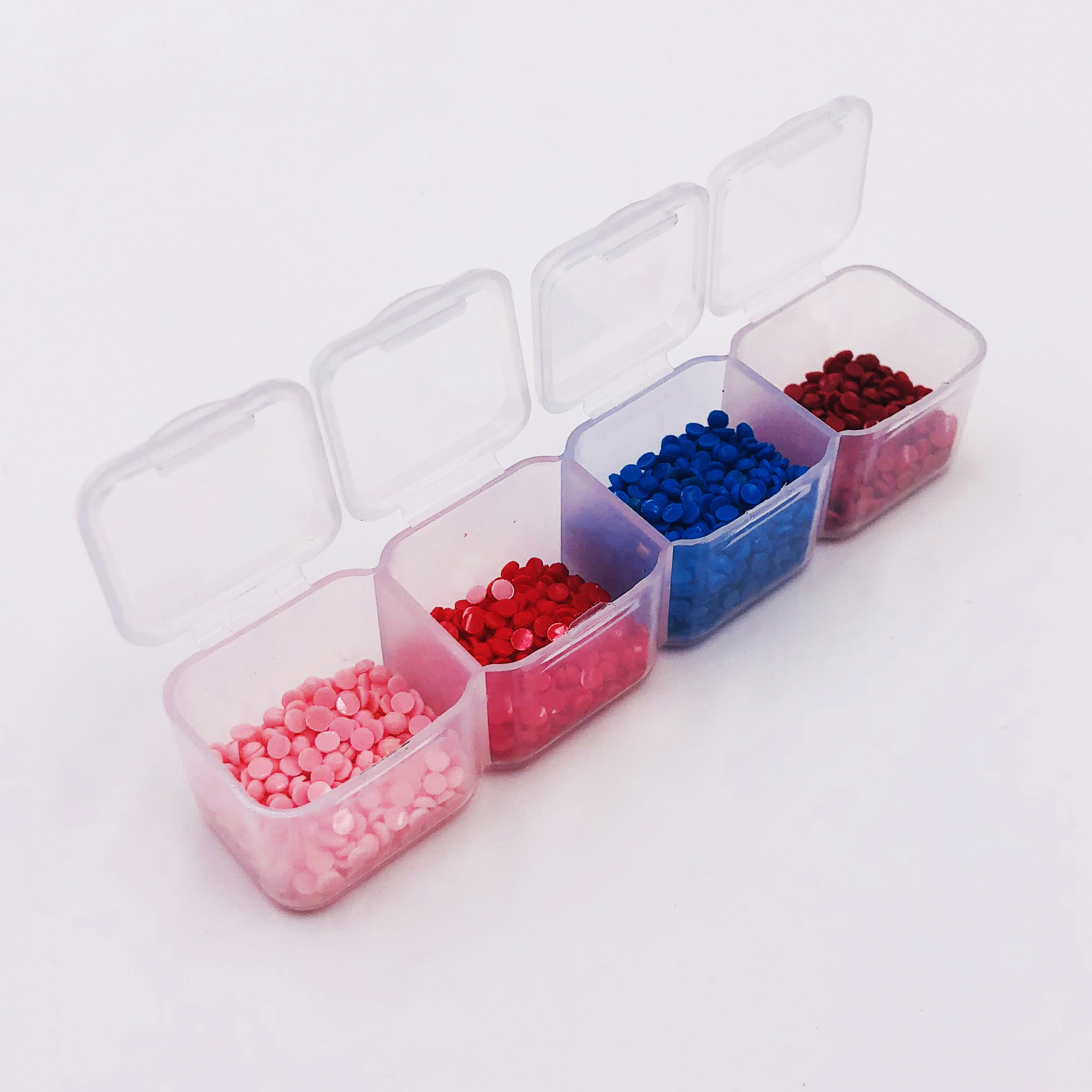 Маленькая коробка для хранения алмазной живописи квадратная круглая коробка для дрели