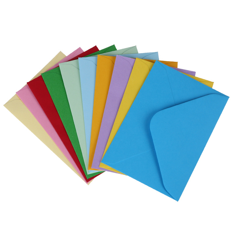 Фабричная оптовая цветная пустая конверт оптовая креативная ретро конверт приглашение корпоративный логотип печать конвертов