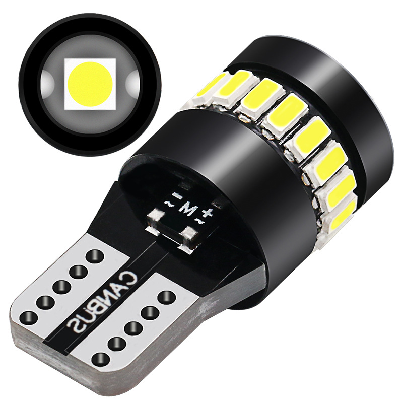 Popular Car Led Car Light T10 Width Indicator Light 3014+18Smd with Lens Decoding License Plate Light 3030 Instrument Light