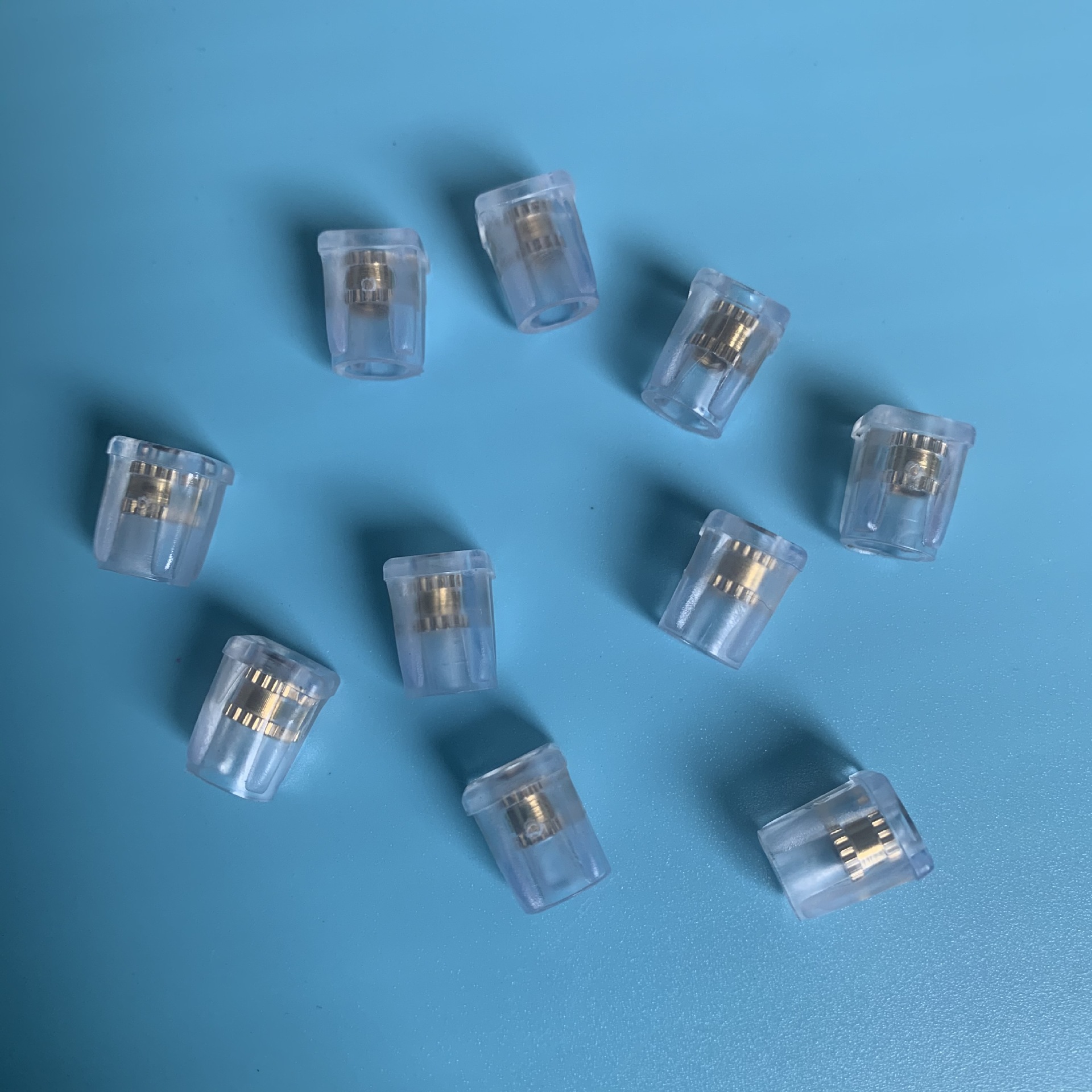 10*10 transparent square tube nut plug square adjustable foot pad plastic plug twist rubber head nut