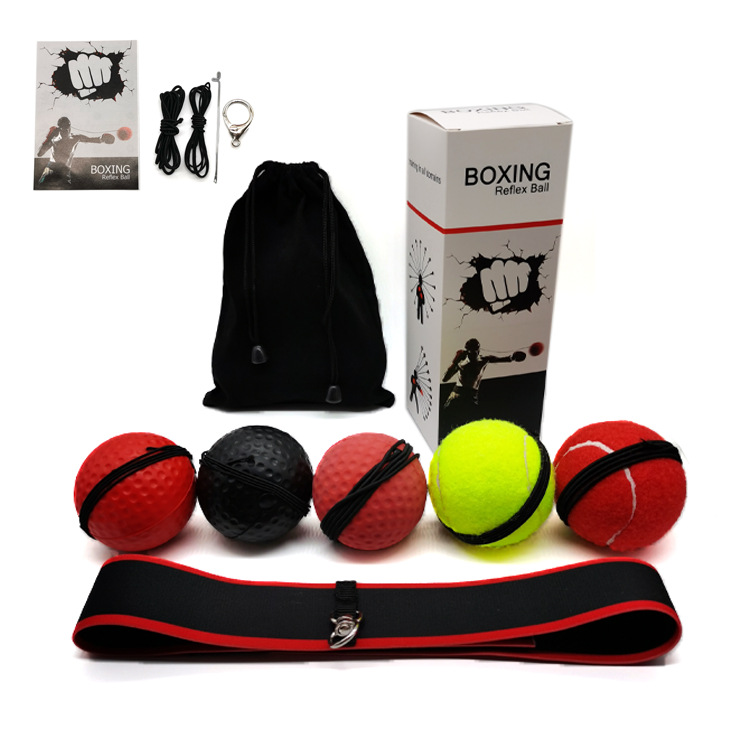 New Head-Mounted Boxing Ball Cross-Border Children and Adults Decompression Vent Reflection Training Ball Head-Mounted Speed Reaction Ball